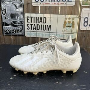 ADIDAS MEN 's X 18.3 FG WHITE‎ DB2187 SOCCER SHOES SIZE 7
